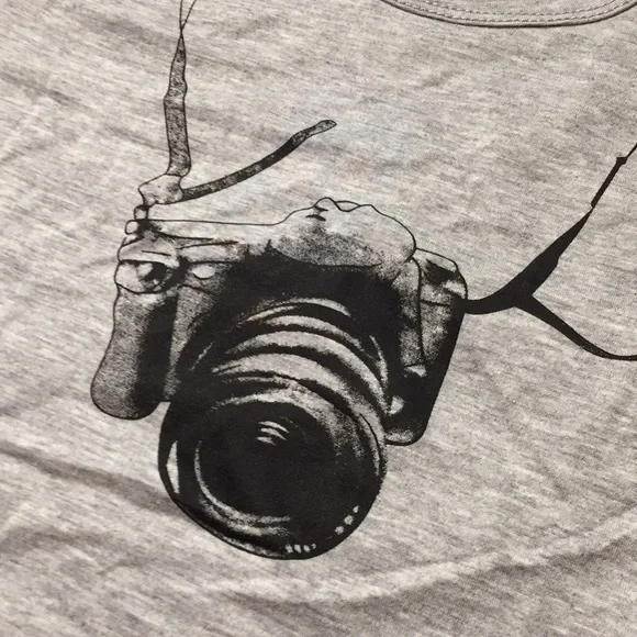 HP Boutique Super Cute Gray Tourist Tee • So Soft NEW Little Future Vlogger - Picture 2 of 4